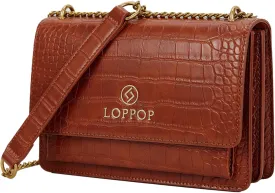 LL LOPPOP Women's Small Classy Crossbody Purse Top Handle Handbags Leather Satchel Bags for Women