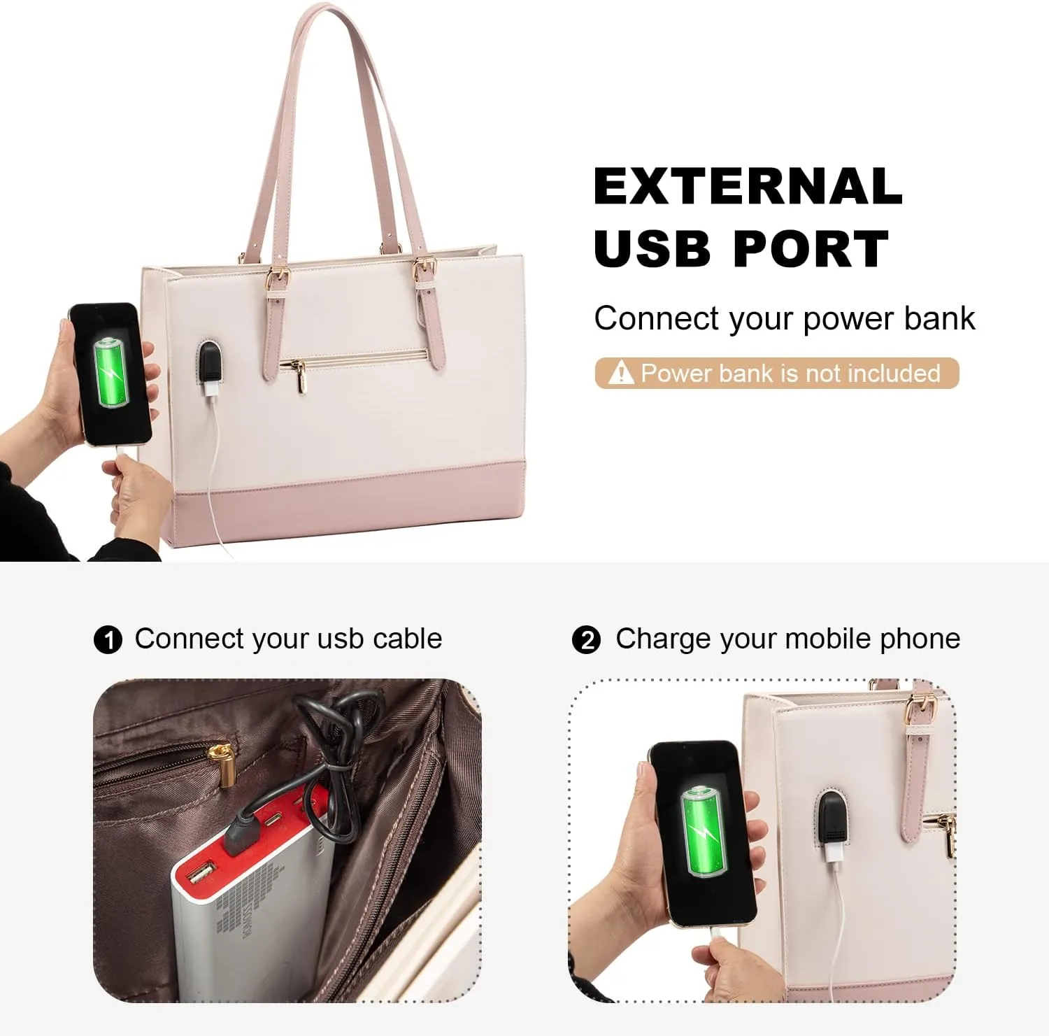 LOVEVOOK Laptop Tote for Women, Fashion Computer Bag 15.6 Inch Large Handbag, Shoulder Bag Purse for Business Work