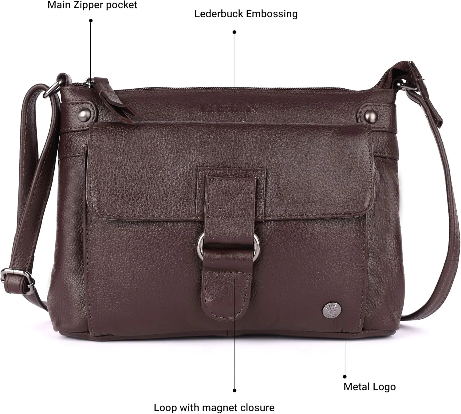 Lucy Small Soft Leather Crossbody Handbags Purses
