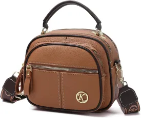MHX Small Crossbody Bags Purses for Women, PU Leather Handbags Shoulder Bags with Adjustable Shoulder Strap