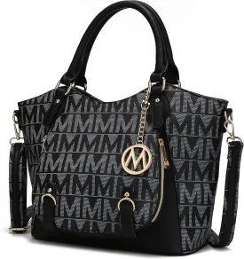MKF Collection Shoulder Bag for Women, PU Leather Pocketbook Top-Handle Crossbody Purse Tote Satchel Handbag By Mia K