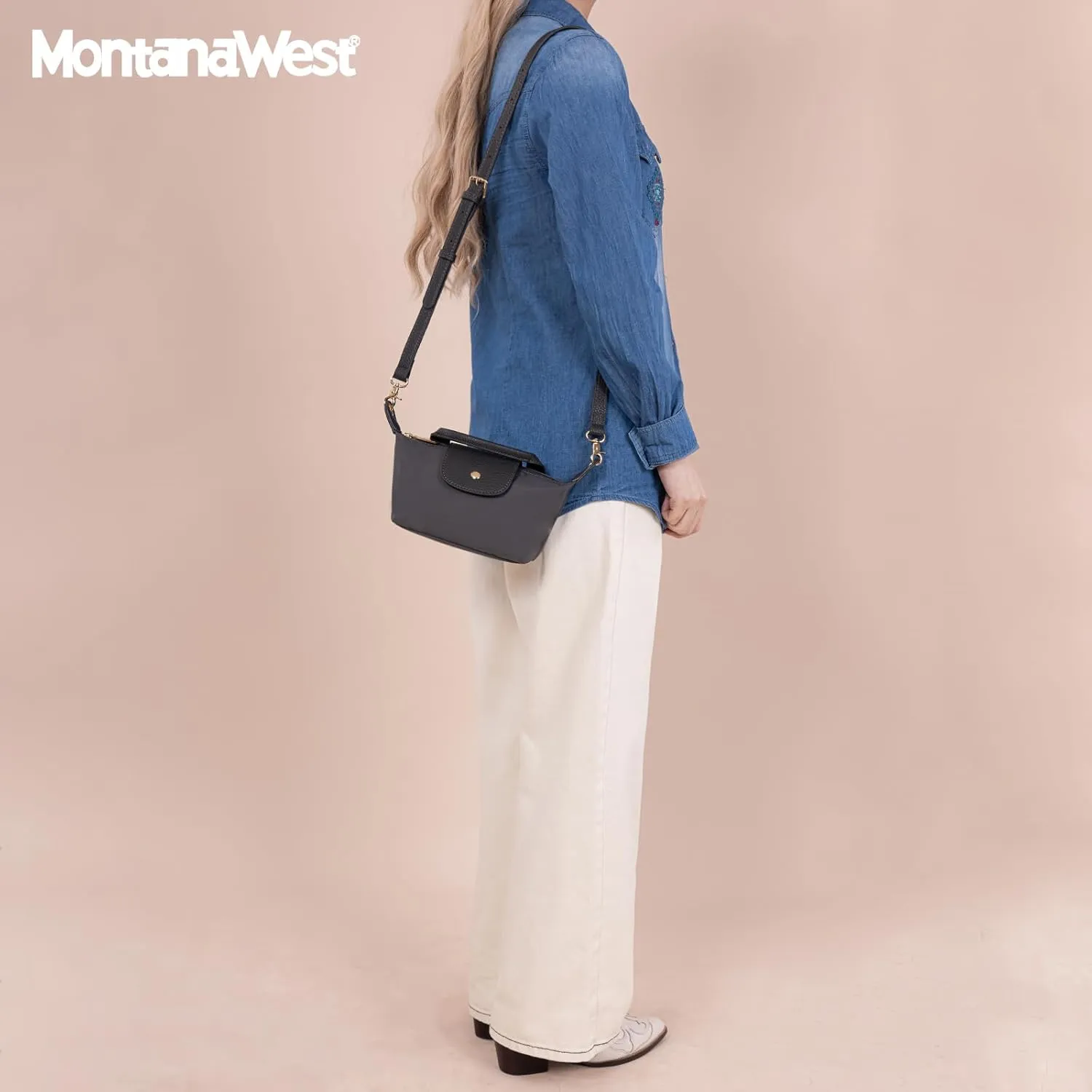 Montana West Mini Crossbody Bag for Women - Lightweight Waterproof Nylon Shoulder Handbag for Travel, Work, and Everyday Use