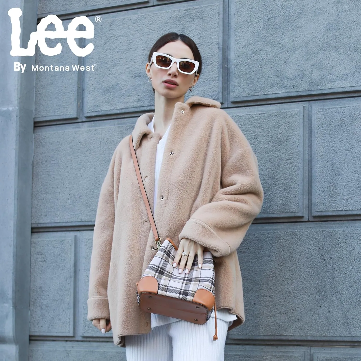 Montana West x Lee Bucket Bags for Women Drawstring Hobo Bags with Crossbody Strap