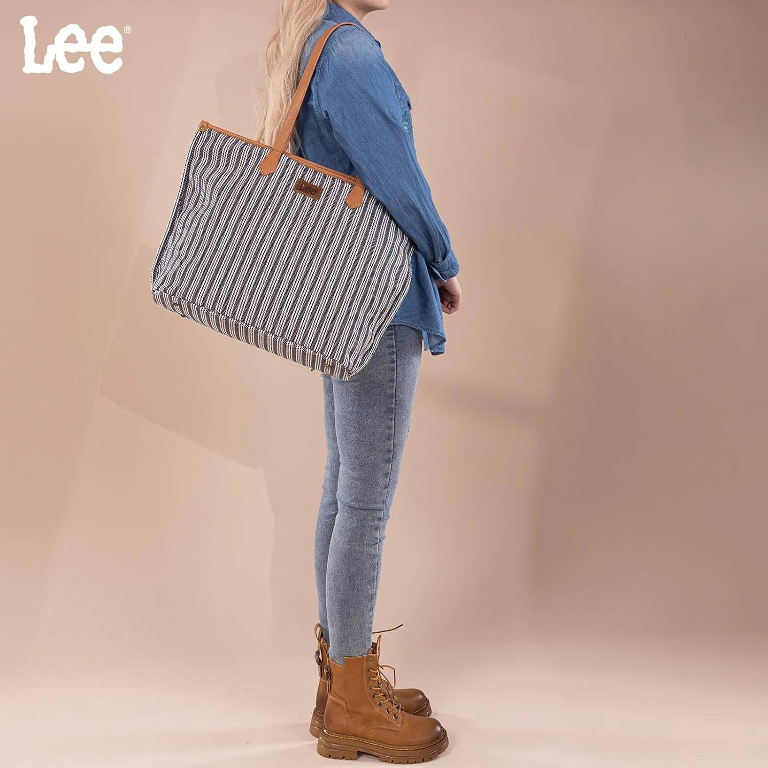 Montana West x Lee Tote Bags for Women Large Shoulder Bag with Multiple Pockets for Travel Work