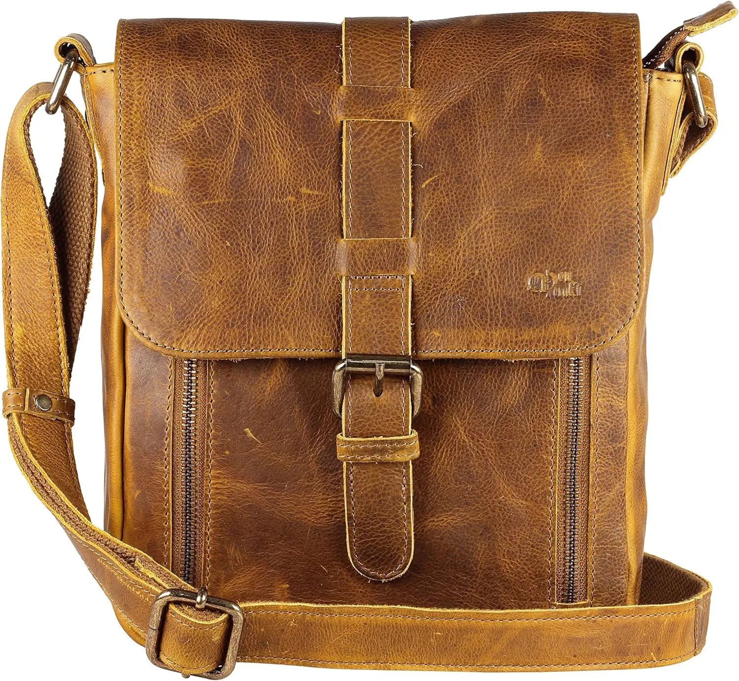 Mou Meraki Genuine Leather Crossbody Purse and Handbags - Crossover Bag Over the Shoulder