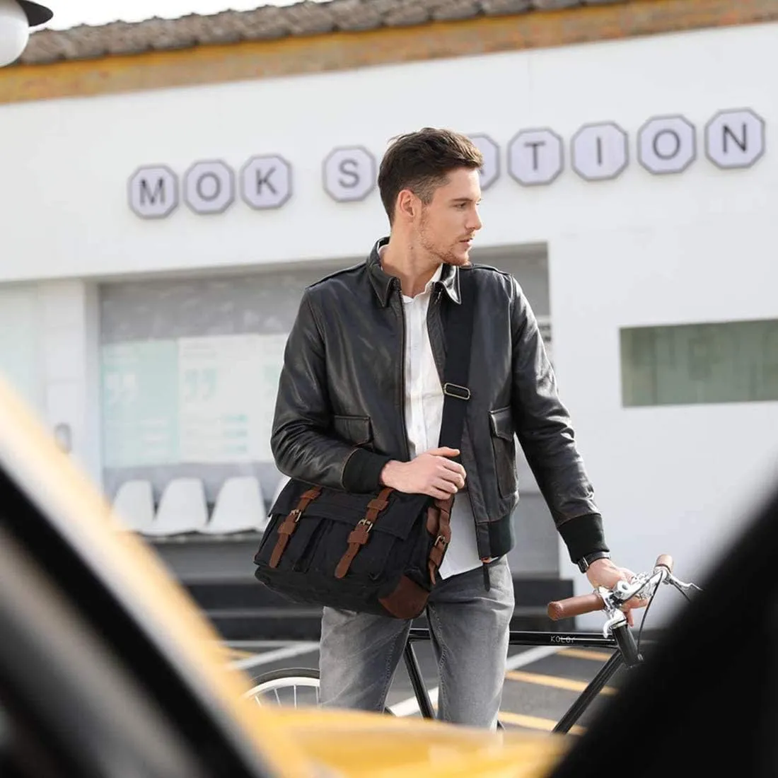 New Vintage Messenger Bag Satchel Bag bag Bookbag Casual Travel Shoulder Bag