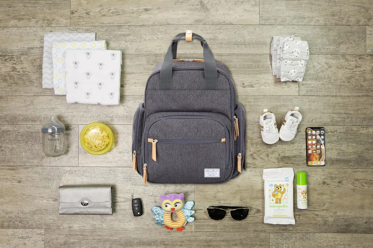 NOJO Eddie Bauer Canyon Summit Backpack Diaper Bag - Gray