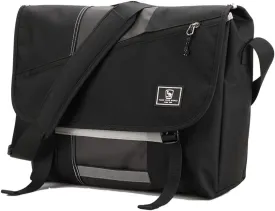 OIWAS Small Messenger Bag for Men/Women Crossbody Travel Briefcase Bags Shoulder Bag Canvas 14 Inch Laptop Computer Satchel Bag Work Black