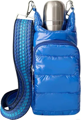 Original Crossbody Water Bottle Holder Bag with Strap.Stylish Puffer Bag.Pockets for Phone & Accessories.BEST GIFT