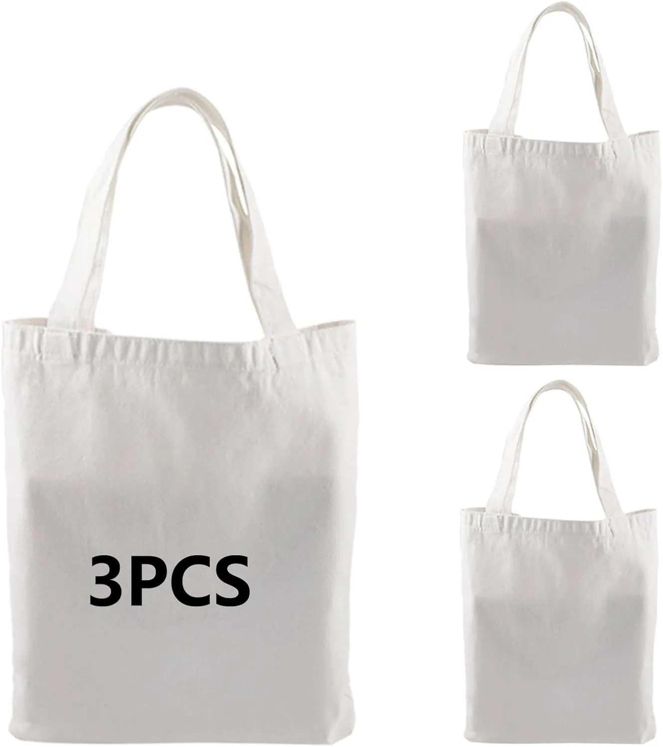 ORJ Sublimation Tote Bags, blank canvas tote bags for sublimation,polyester tote bags for DIY Crafting and graffiti