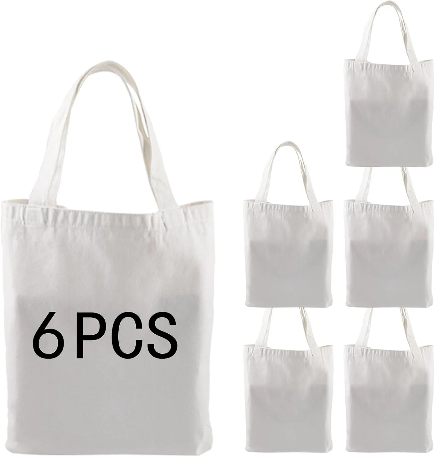 ORJ Sublimation Tote Bags, blank canvas tote bags for sublimation,polyester tote bags for DIY Crafting and graffiti