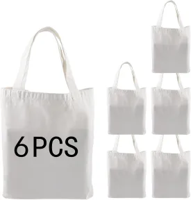 ORJ Sublimation Tote Bags, blank canvas tote bags for sublimation,polyester tote bags for DIY Crafting and graffiti