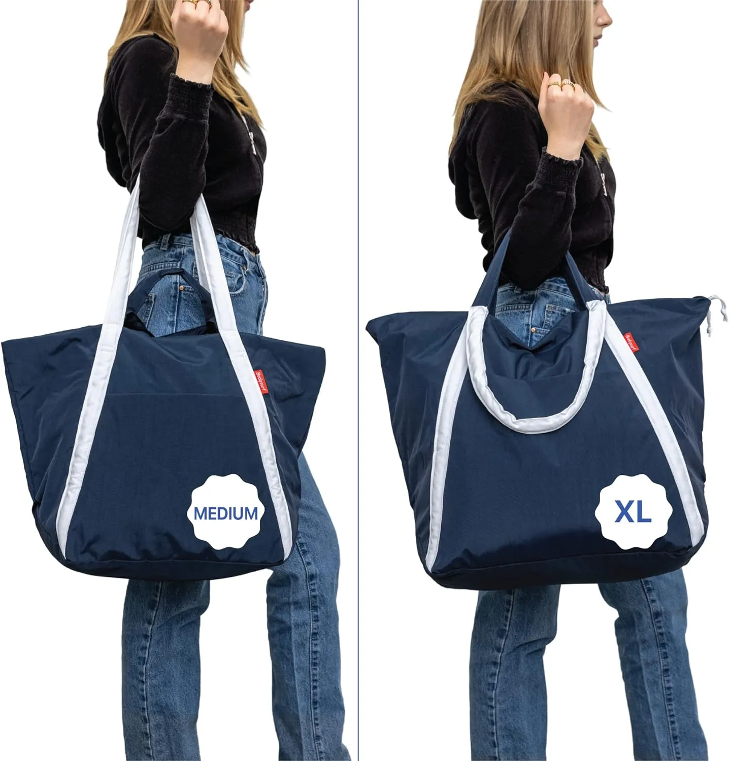 Packable Beach Bag Waterproof Sandproof - Lightweight & Foldable Travel Tote for Summer, Pool, Boat, Vacation, Gym