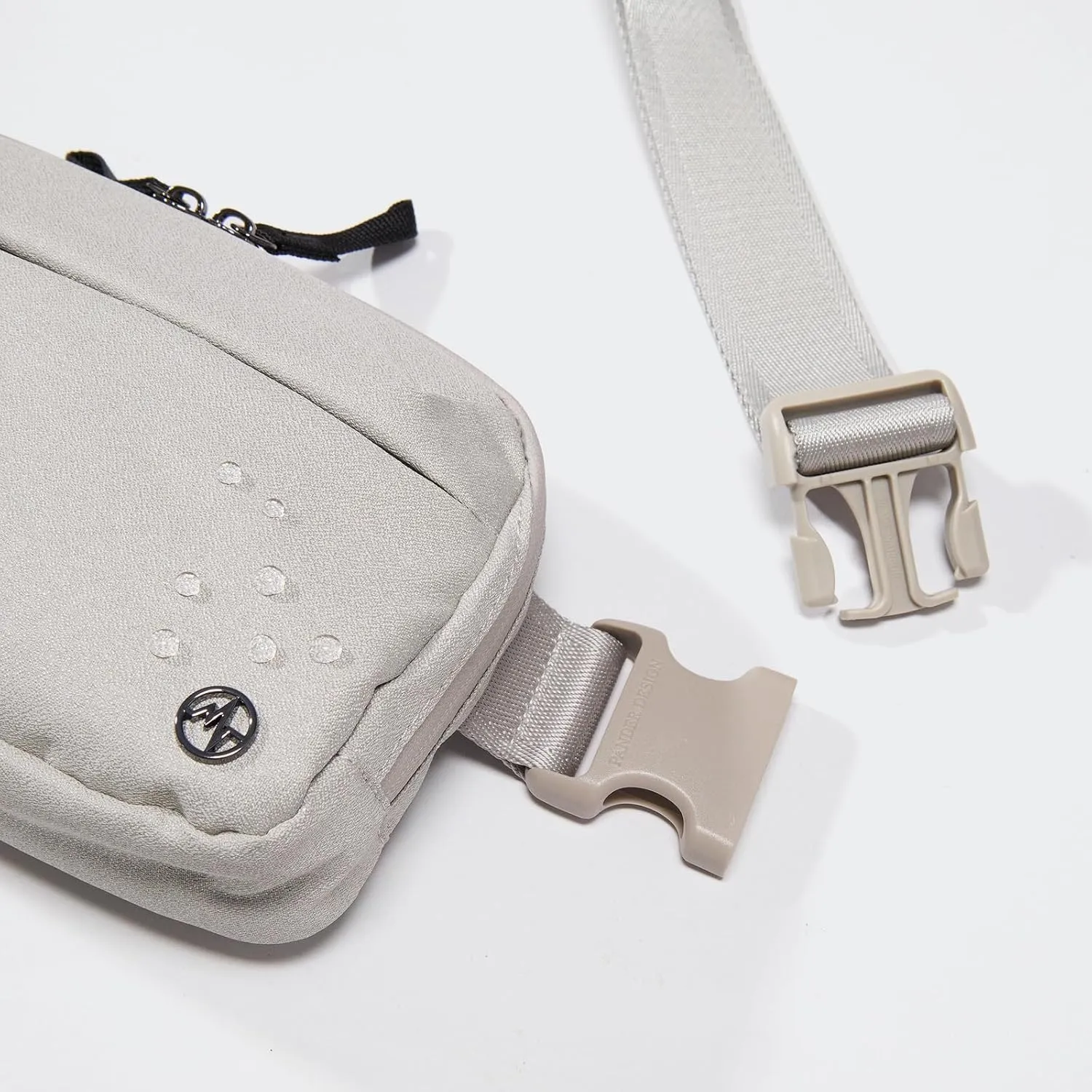 Pander Crossbody Sling Bag for Travel, Outdoor, and Everyday Use  Adjustable Strap, Lightweight Shoulder Bag, Light Grey