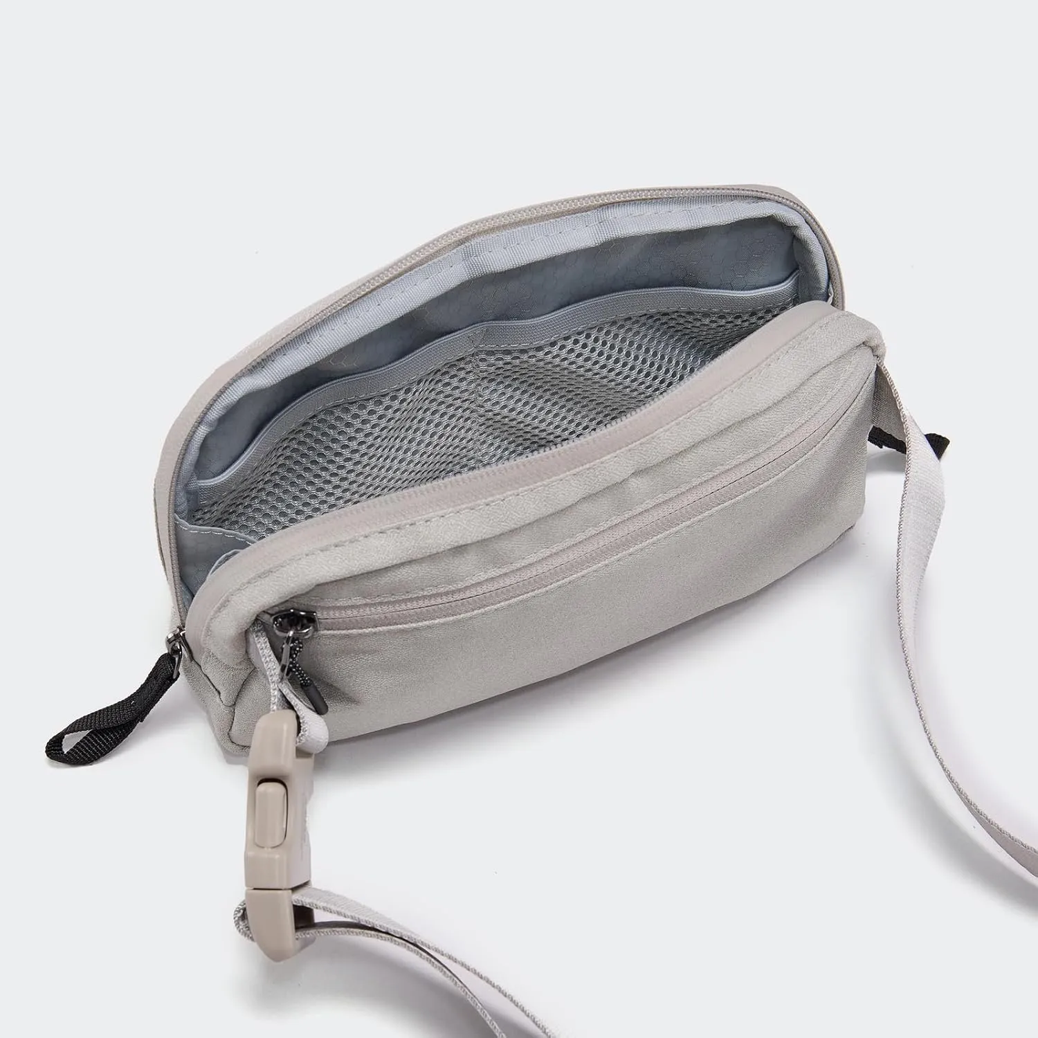 Pander Crossbody Sling Bag for Travel, Outdoor, and Everyday Use  Adjustable Strap, Lightweight Shoulder Bag, Light Grey