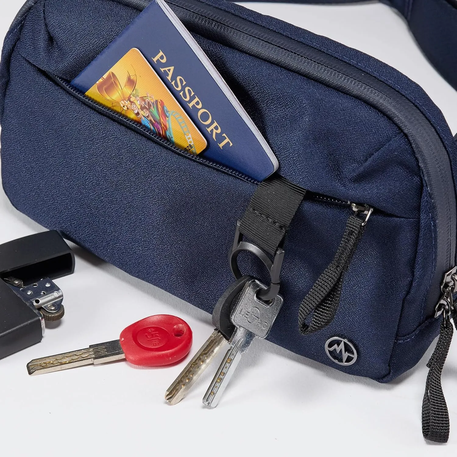 Pander Crossbody Sling Bag for Travel, Outdoor, and Everyday Use  Adjustable Strap, Lightweight Shoulder Bag, Navy