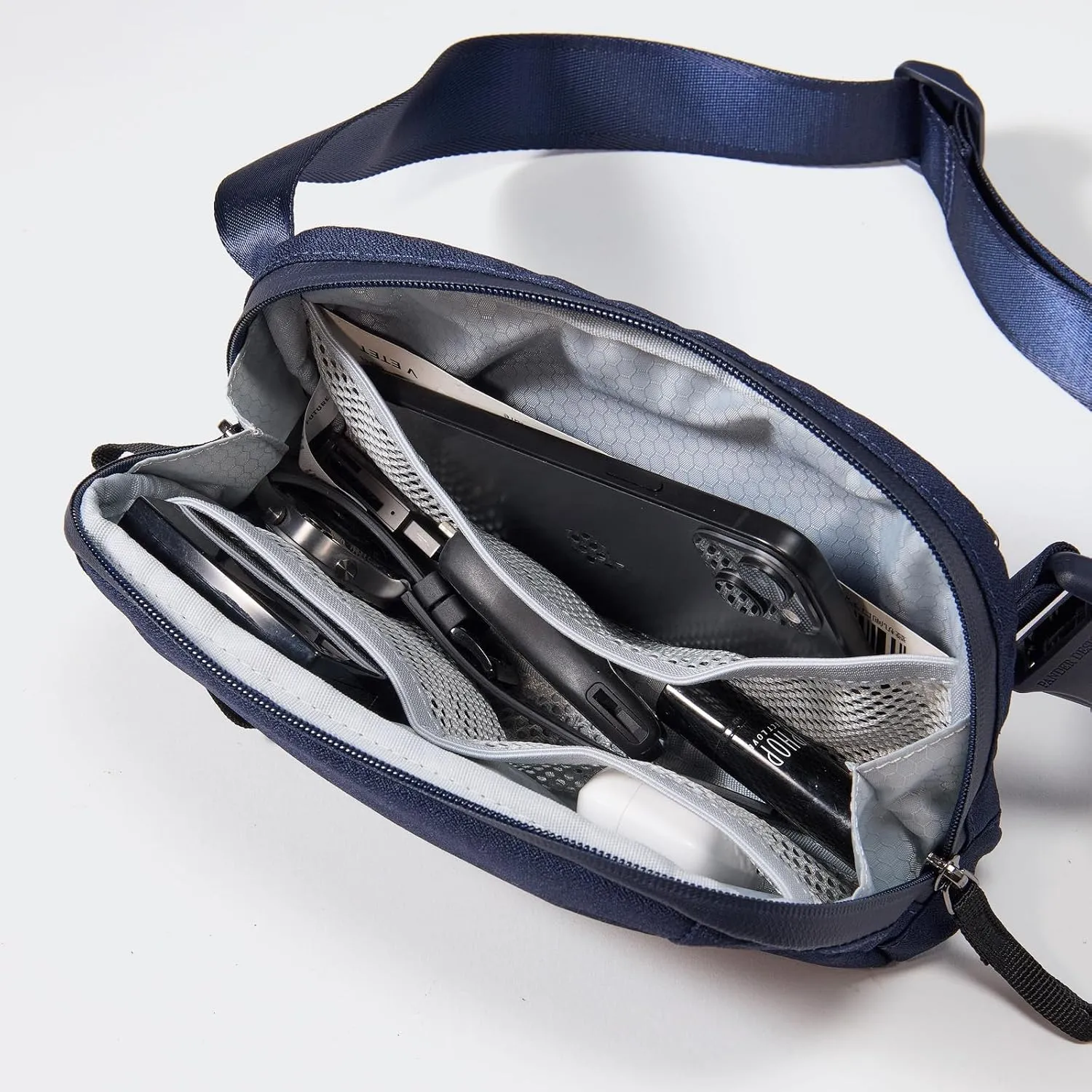 Pander Crossbody Sling Bag for Travel, Outdoor, and Everyday Use  Adjustable Strap, Lightweight Shoulder Bag, Navy