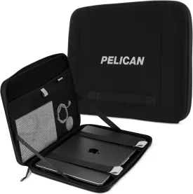 Pelican Adventurer - Laptop Bag/Case 16 Inch - [Elastic Carrying Handle] [Secure Zip Lock] Waterproof, Scratchproof and Heavy Duty Laptop Sleeve for All Laptops from 14 inches up to 16 inches - Black