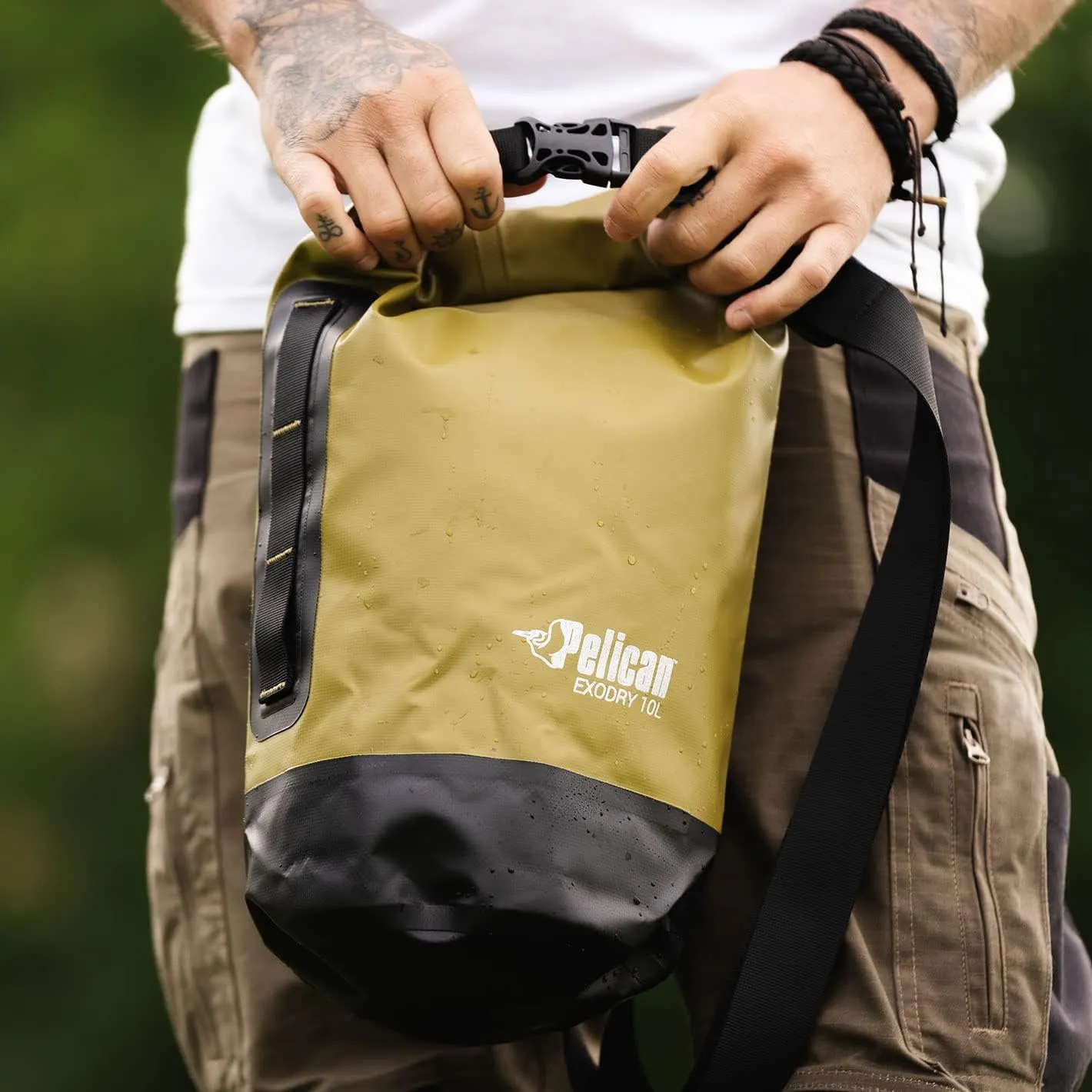 Pelican Waterproof Dry Bag 10L/20L/30L - Reflective - Exodry - Waterproof - Keeps Gear Dry for Kayaking, Beach, Rafting and Fishing