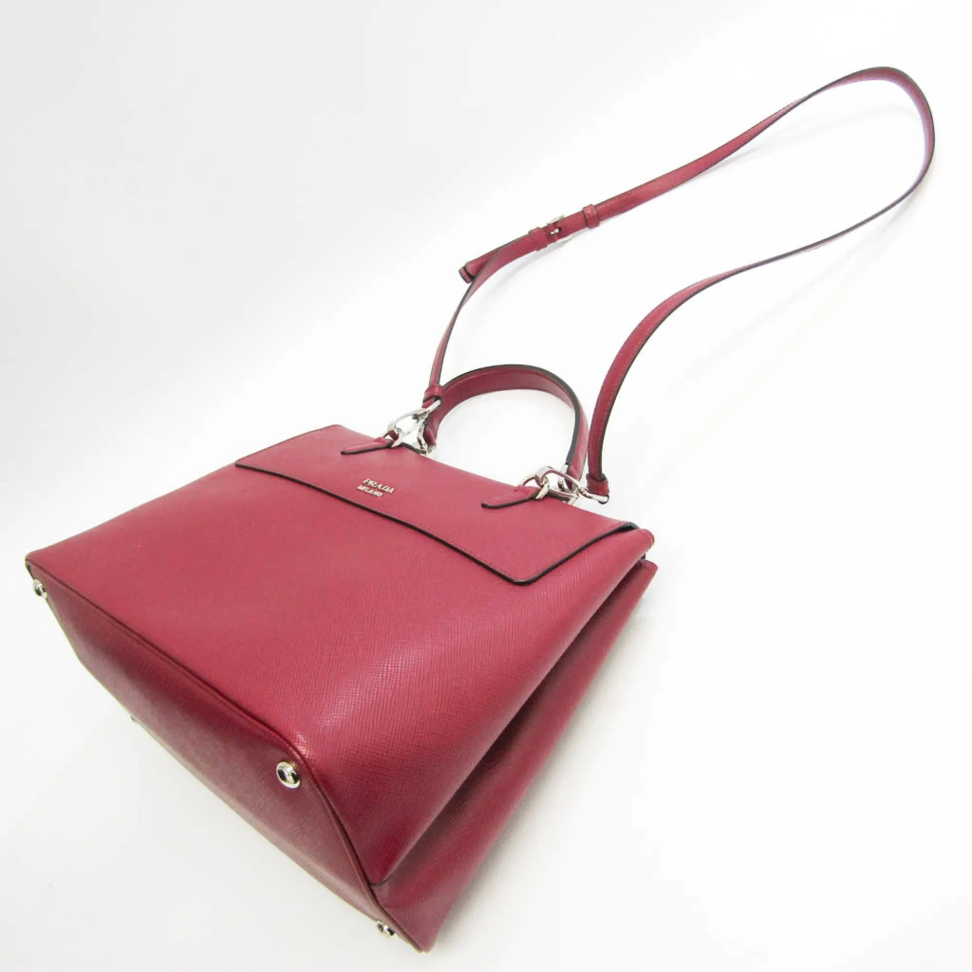 Prada City Tote Satchel Leather Handbag ()