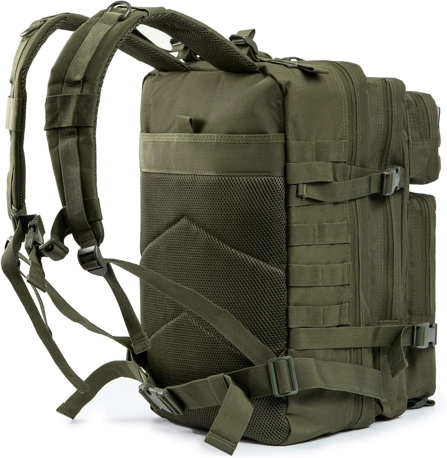 QT&QY 45L Military Tactical Backpacks Molle Army Assault Pack 3 Day Bug Out Bag Hiking Treeking Rucksack