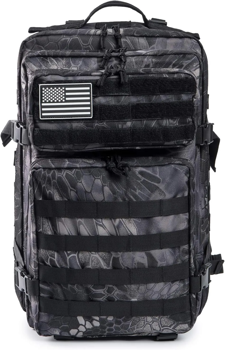 QT&QY 45L Military Tactical Backpacks Molle Army Assault Pack 3 Day Bug Out Bag Hiking Treeking Rucksack