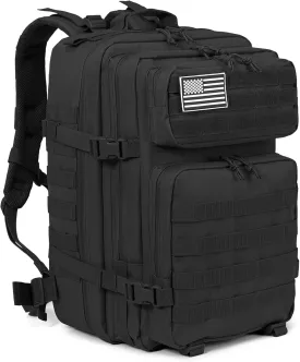 QT&QY 45L Military Tactical Backpacks Molle Army Assault Pack 3 Day Bug Out Bag Hiking Treeking Rucksack