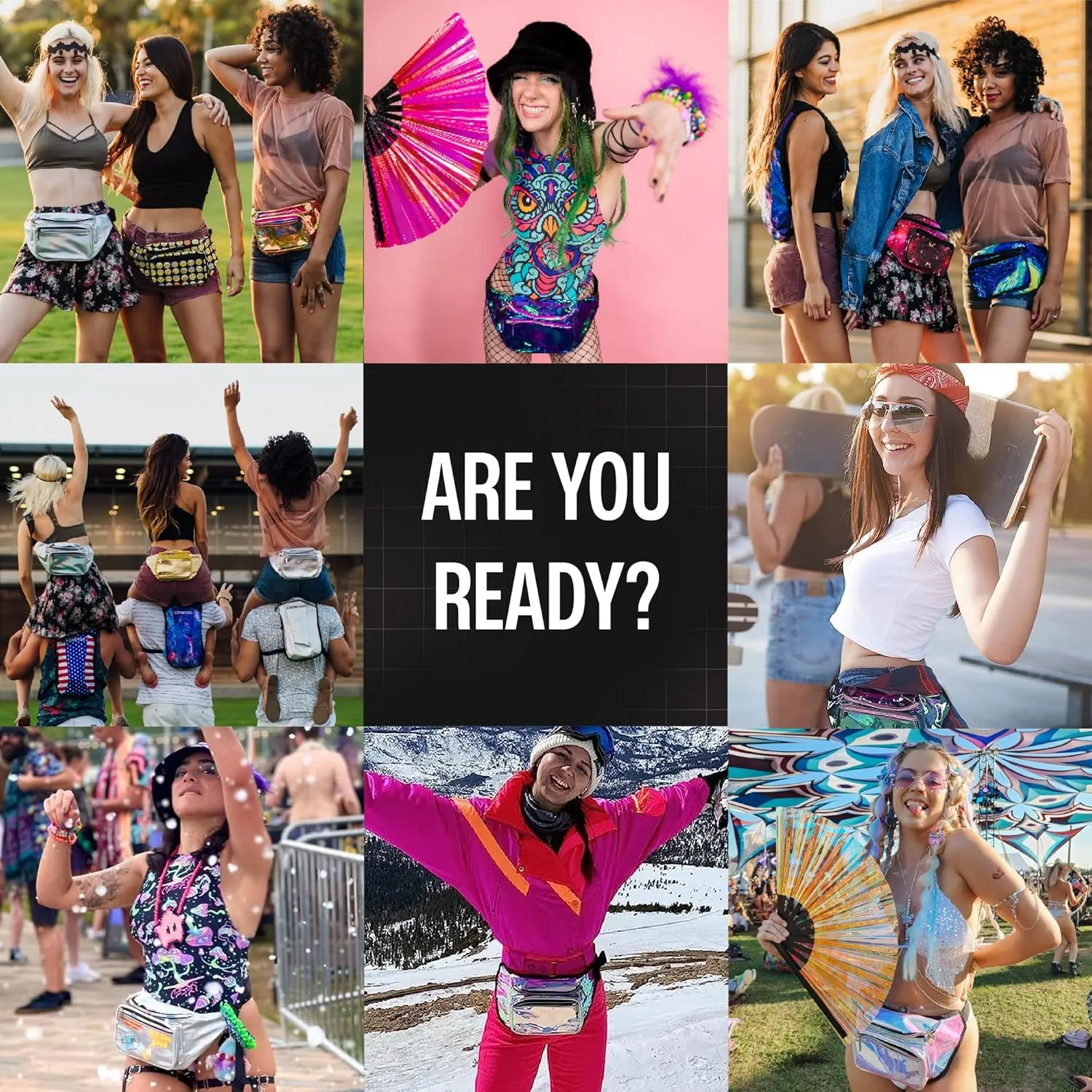 Rainbow Fanny Pack Belt Bag I Mens Fanny Packs for Women Fashionable - Crossbody Bag Bum bag Waist Bag Waist Pack - For Halloween costumes, for Hiking, Running, Travel, Waterproof and more
