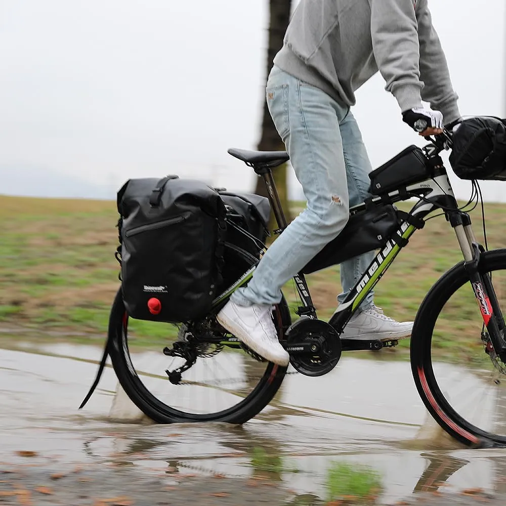 Rhinowalk Bike Bag Waterproof Bike Pannier Bag 27L,(for Bicycle Cargo Rack Saddle Bag Shoulder Bag Laptop Pannier Rack Bicycle Bag Professional Cycling Accessories)