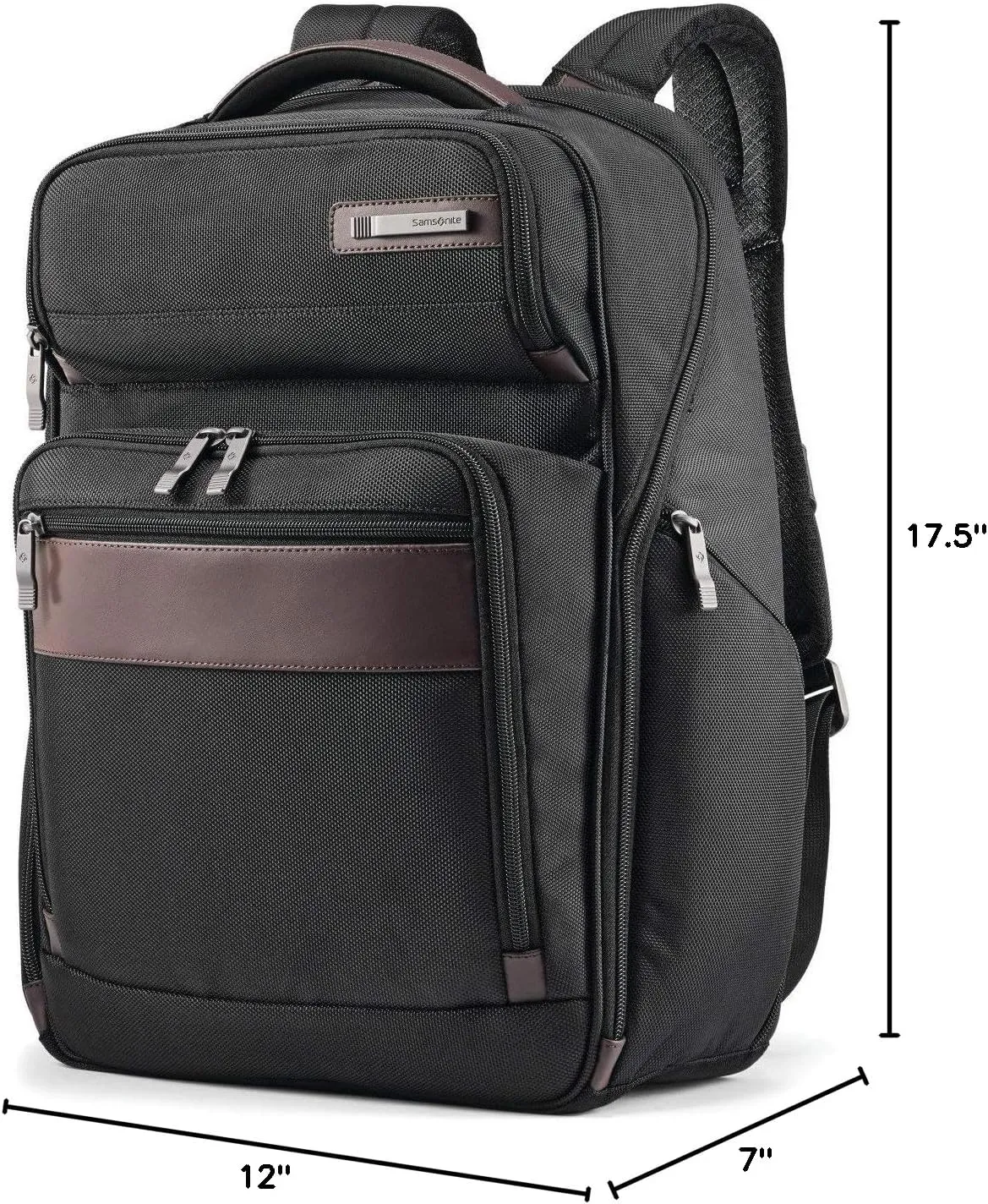 Samsonite Kombi Business Backpack  Ballistic Nylon, 15.6 Laptop Compartment, Tablet Pocket, SmartSleeve, Multi-Pocket Organizer, Padded Straps & Back, Top Handle, Fleece-Lined Accessory Pocket