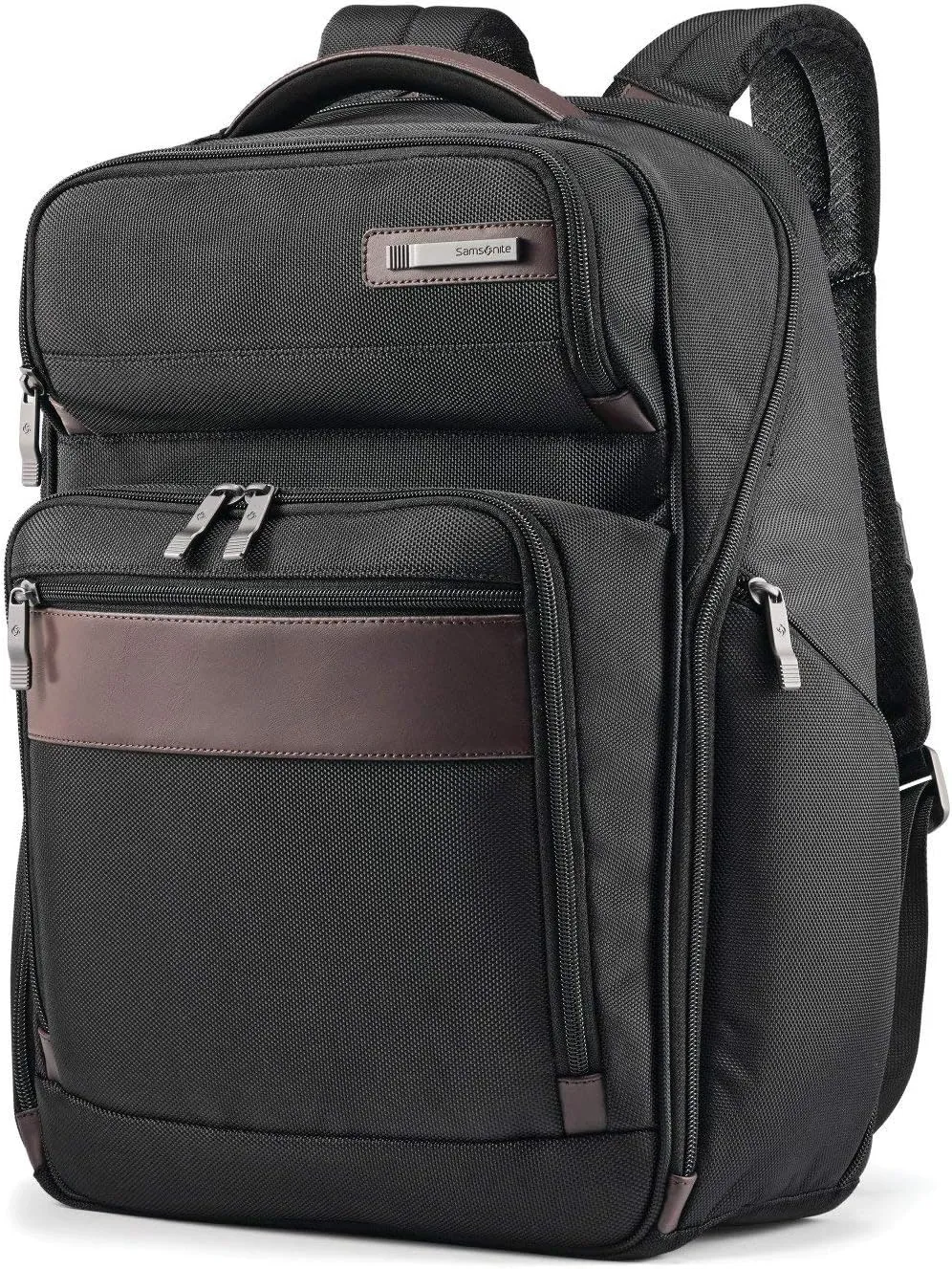 Samsonite Kombi Business Backpack  Ballistic Nylon, 15.6 Laptop Compartment, Tablet Pocket, SmartSleeve, Multi-Pocket Organizer, Padded Straps & Back, Top Handle, Fleece-Lined Accessory Pocket