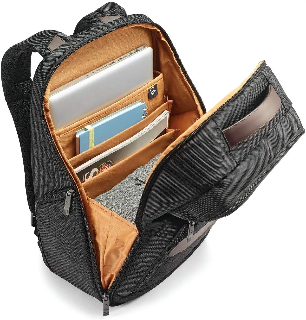 Samsonite Kombi Business Backpack  Ballistic Nylon, 15.6 Laptop Compartment, Tablet Pocket, SmartSleeve, Multi-Pocket Organizer, Padded Straps & Back, Top Handle, Fleece-Lined Accessory Pocket