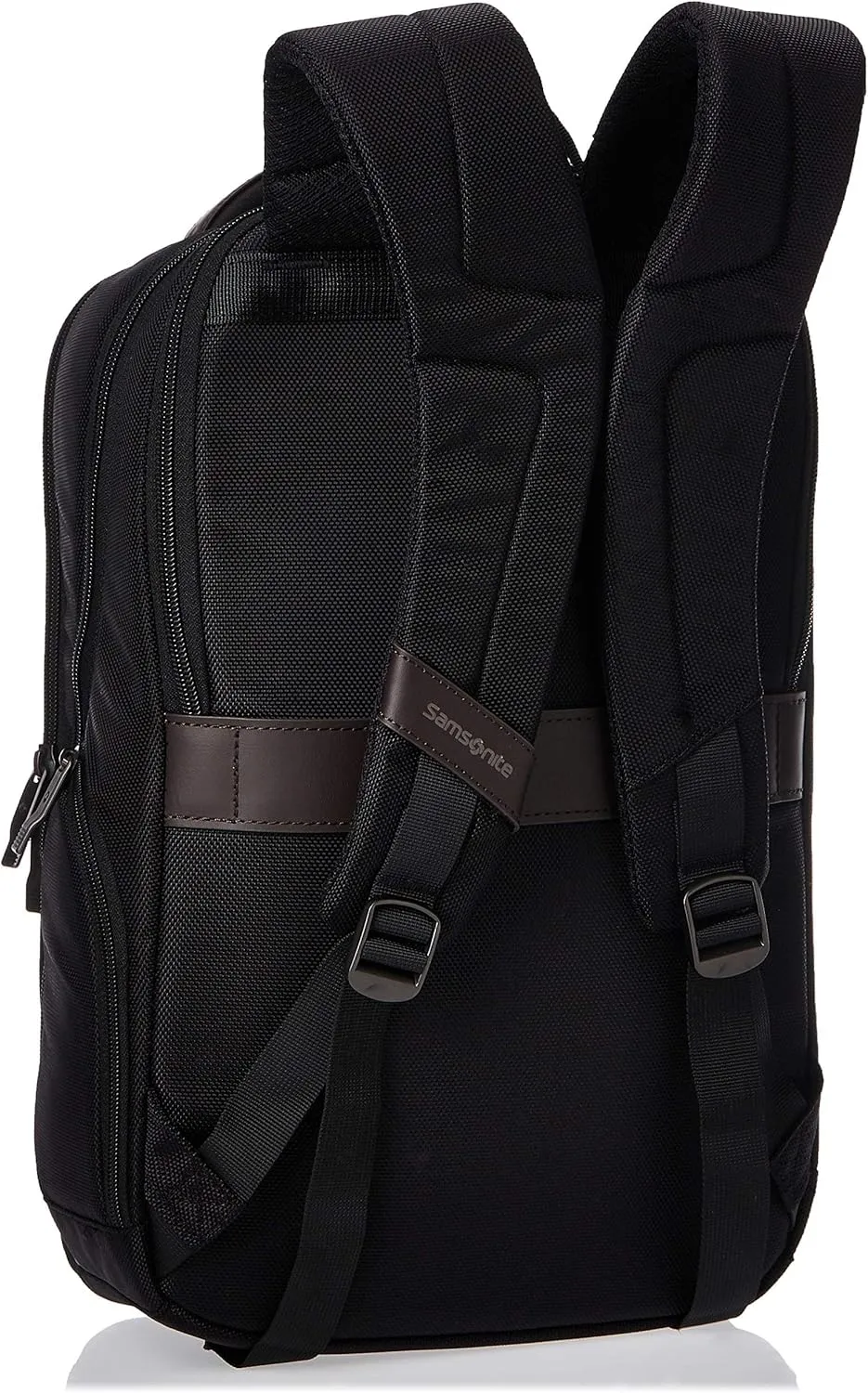Samsonite Kombi Business Backpack, Black/Brown, 16.25 x 10.5 x 5-Inch