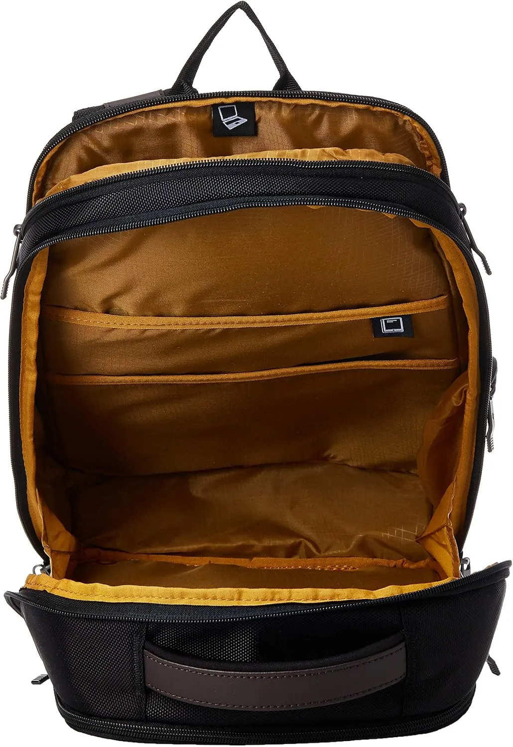Samsonite Kombi Business Backpack, Black/Brown, 16.25 x 10.5 x 5-Inch