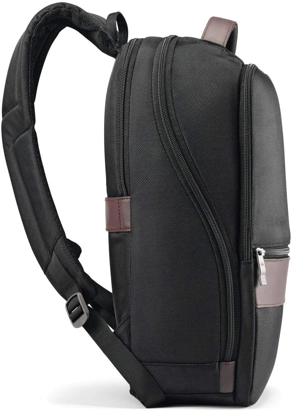 Samsonite Kombi Business Backpack, Black/Brown, 16.25 x 10.5 x 5-Inch
