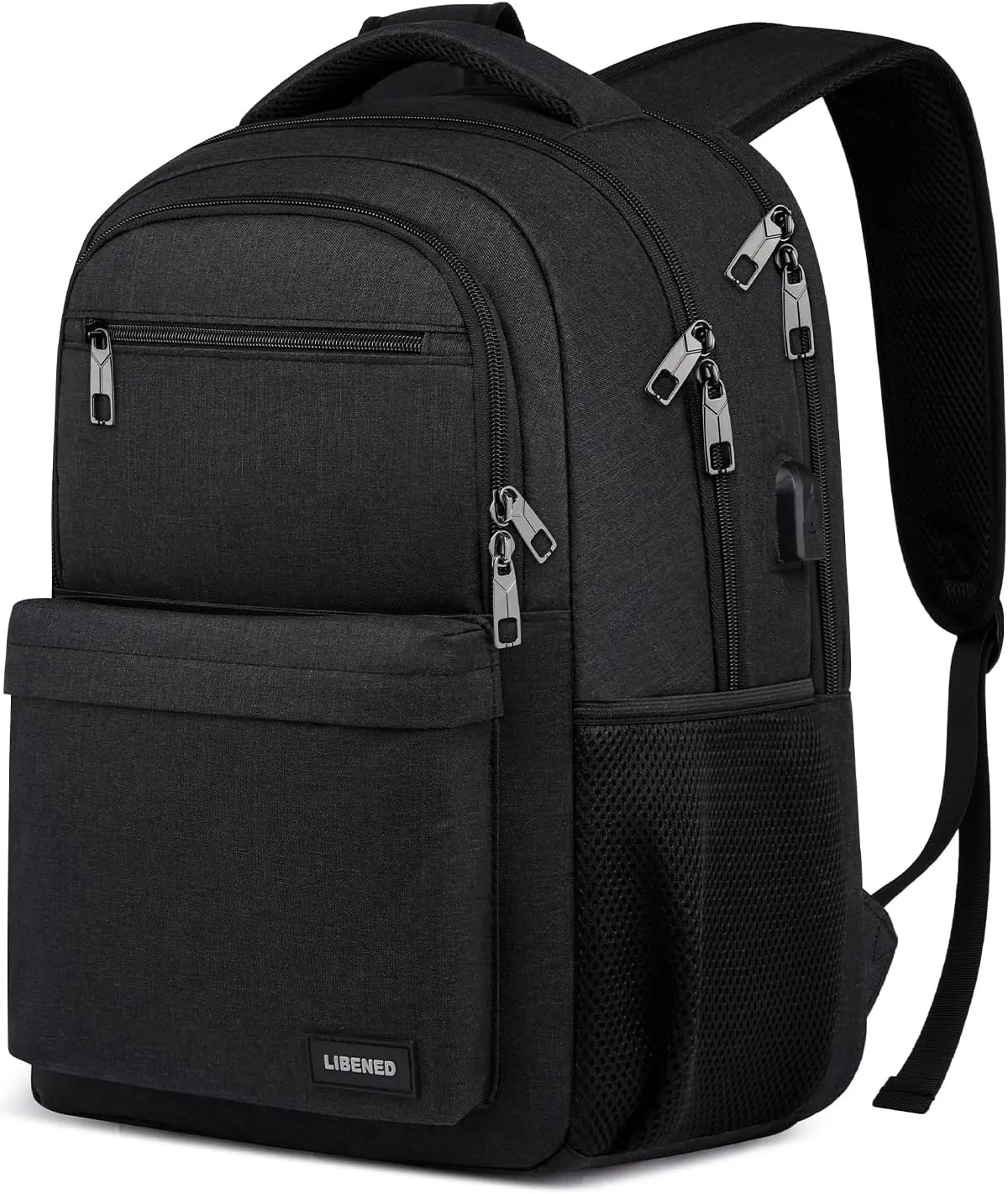 School Backpack for Teen Boys, 17.3 Inch Laptop Bookbag with USB Charging Port, Waterproof Backpack for High School & College Students, Durable Travel Backpacks for Teens