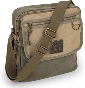 SCRUFFY DOG Crossbody Messenger Bag for Men and Women - Canvas Shoulder Bags with Adjustable Strap - Small - 11 inch
