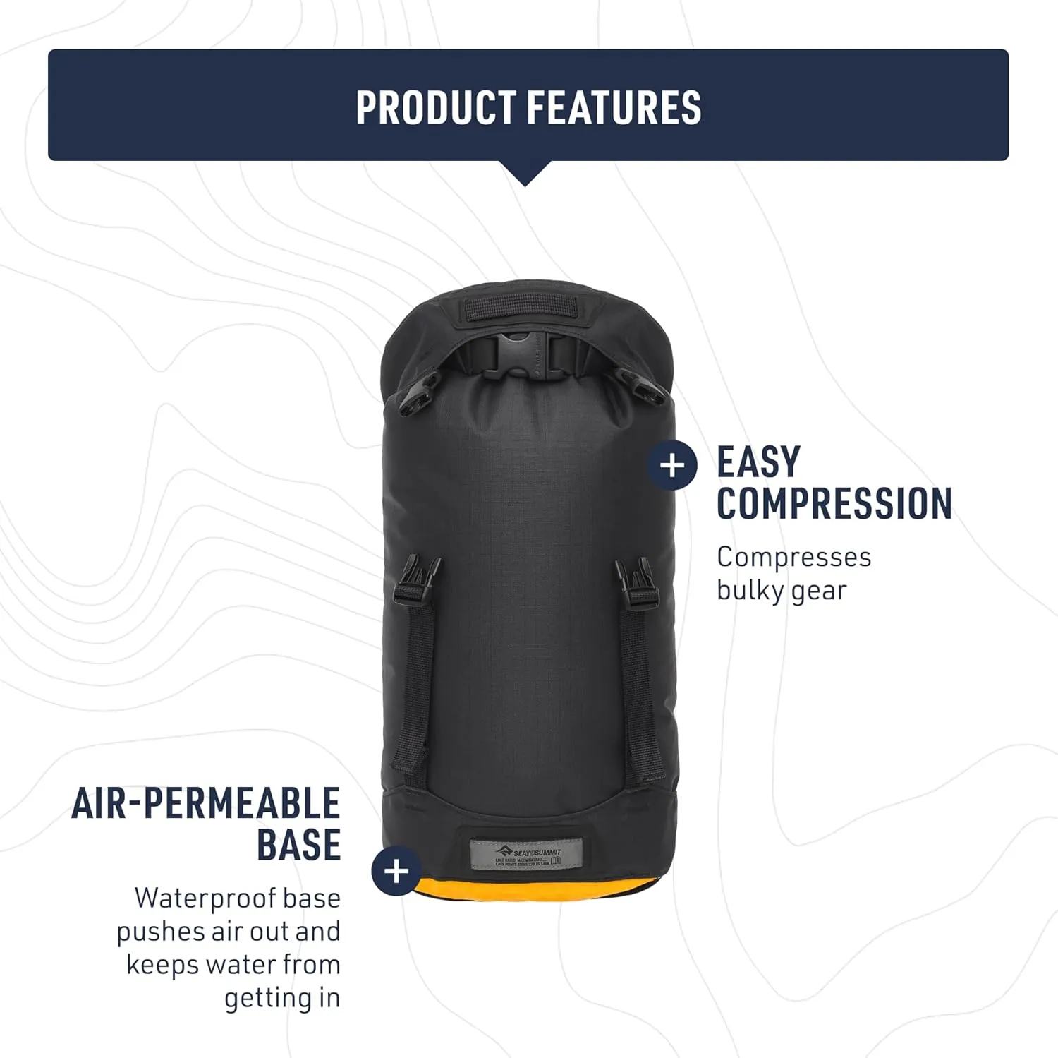 Sea to Summit eVac Heavy Duty Compression Dry Bag, Waterproof Dry Storage, 20 Liter