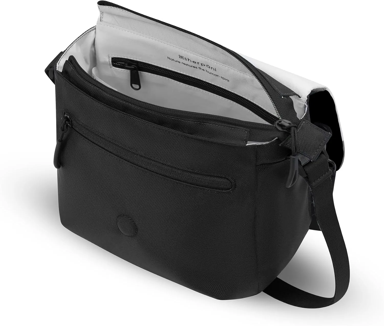Sherpani Milli, Nylon Flap Crossbody Purse, Medium Shoulder Bag, Travel Crossbody Bags for Women, RFID Protection