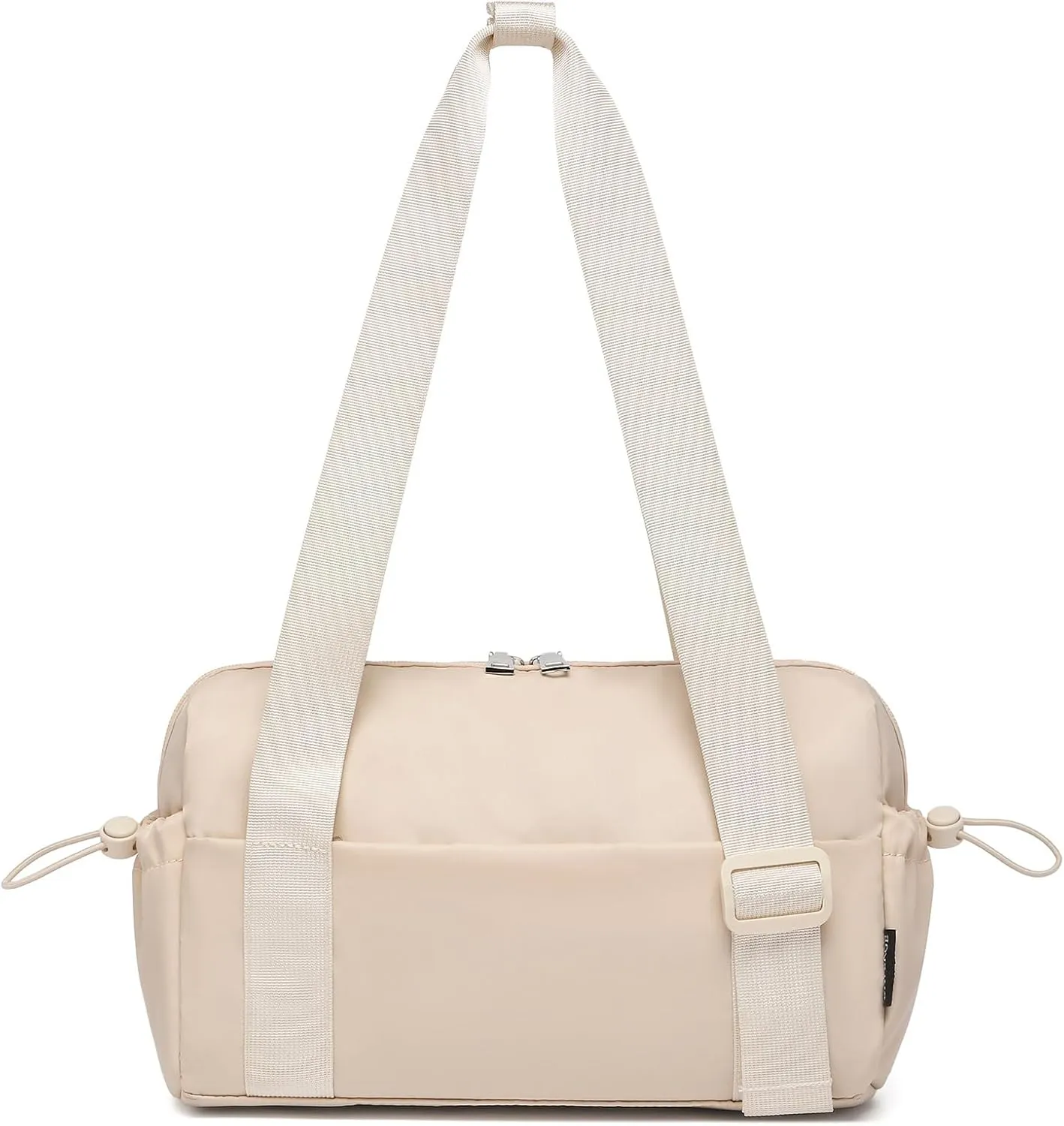 Small Gym Bag for Women Mini Duffle Bag with Wet Compartment, Lightweight Waterproof Cute Tote for Girls Workout Sport Travel,Beige
