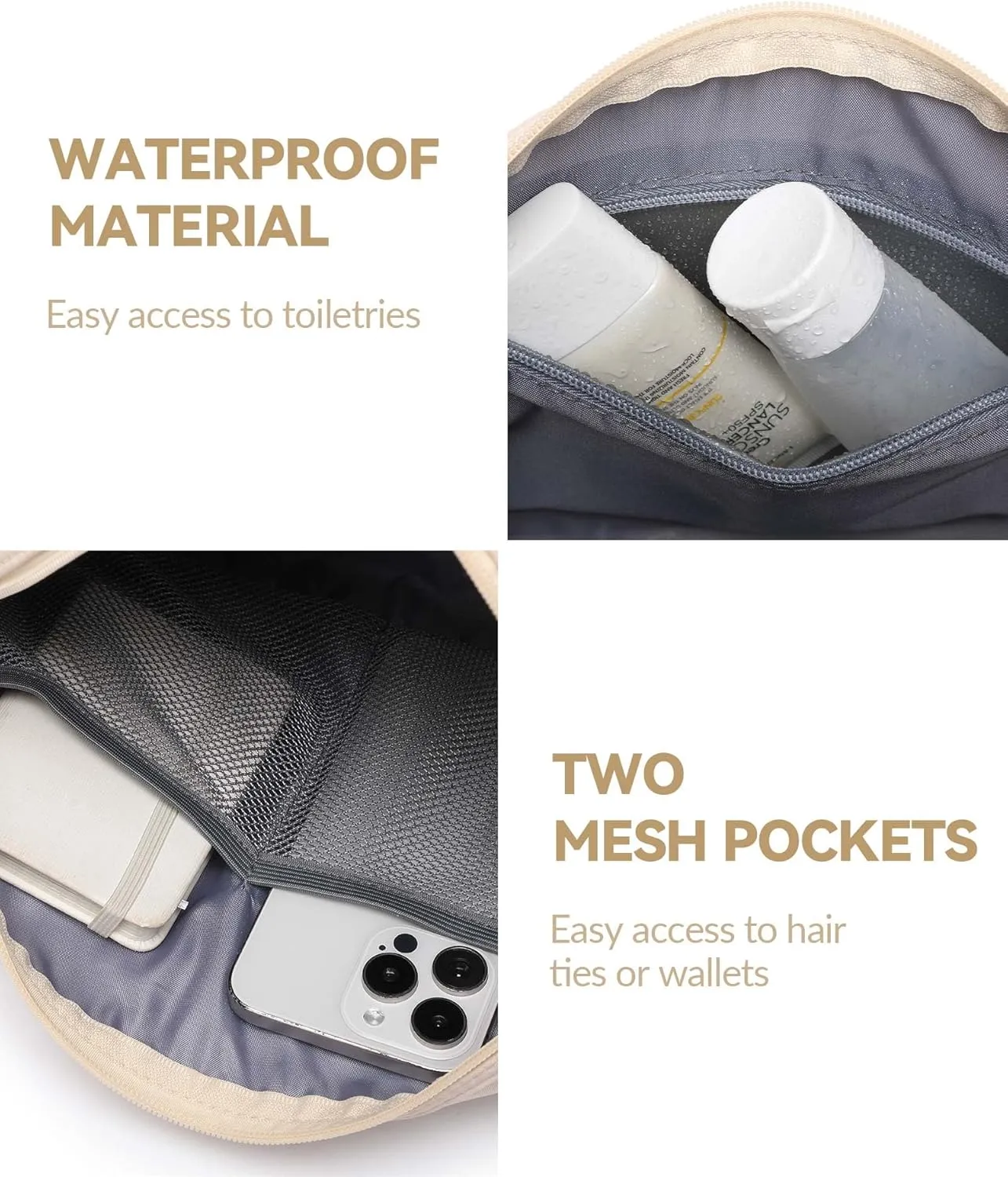 Small Gym Bag for Women Mini Duffle Bag with Wet Compartment, Lightweight Waterproof Cute Tote for Girls Workout Sport Travel,Beige
