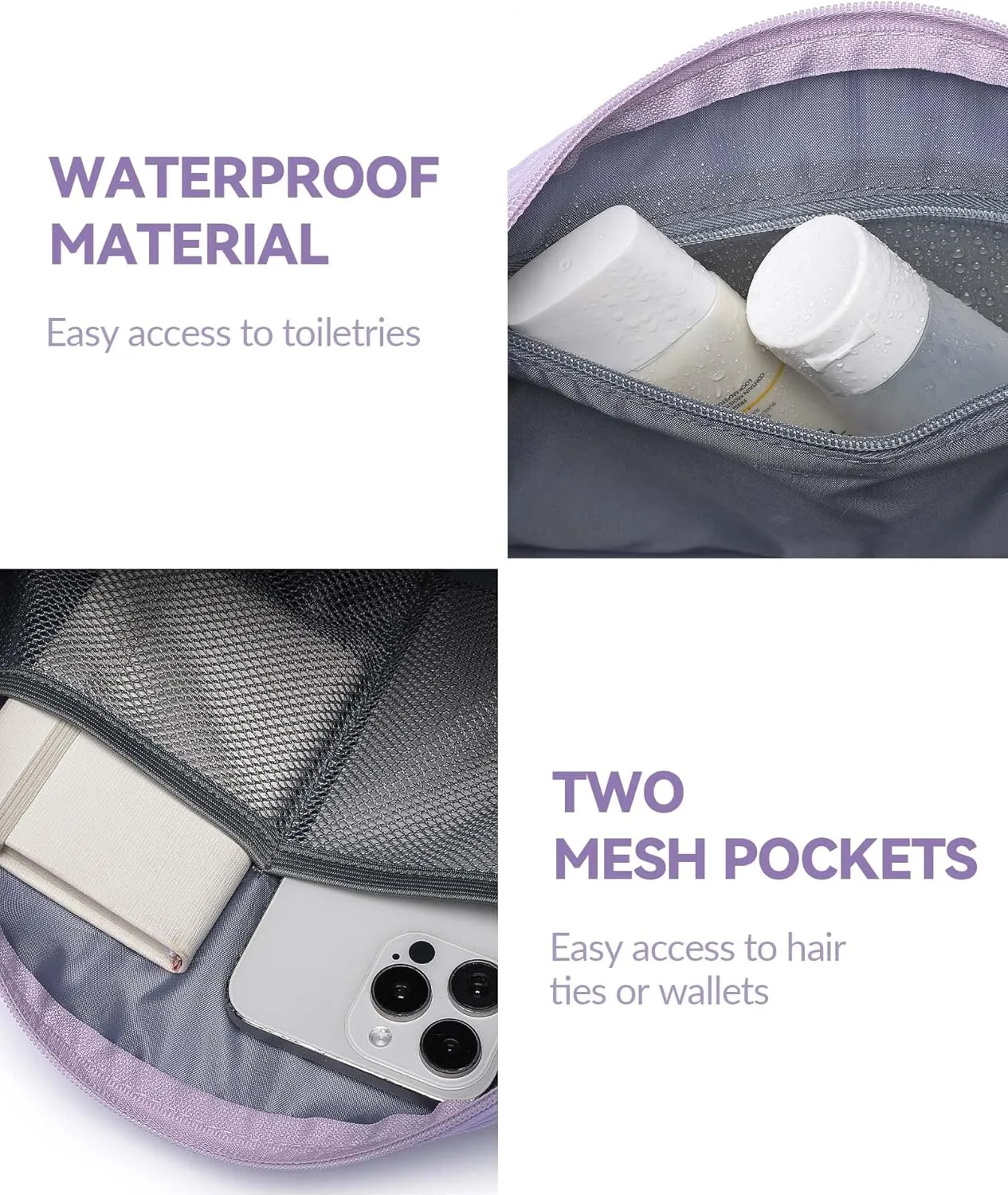 Small Gym Bag for Women Mini Duffle Bag with Wet Compartment, Lightweight Waterproof Cute Tote for Girls Workout Sport Travel,Purple