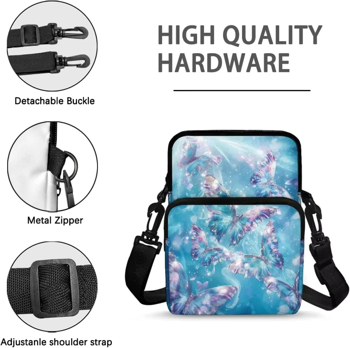 Small Small Messenger for Women Men Crossbody Bags Handbags Purses Fanny Pack Wallet Bag Coin Purse Backpack