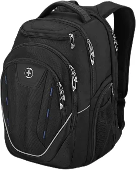 Swissdigital Design TSA Business Laptop Backpack For Men,Travel Backpack With USB Charging Port,College Tech Backpacks With RFID Pockets Presents For Men Fits 15.6 Inch Computer | TERABYTE