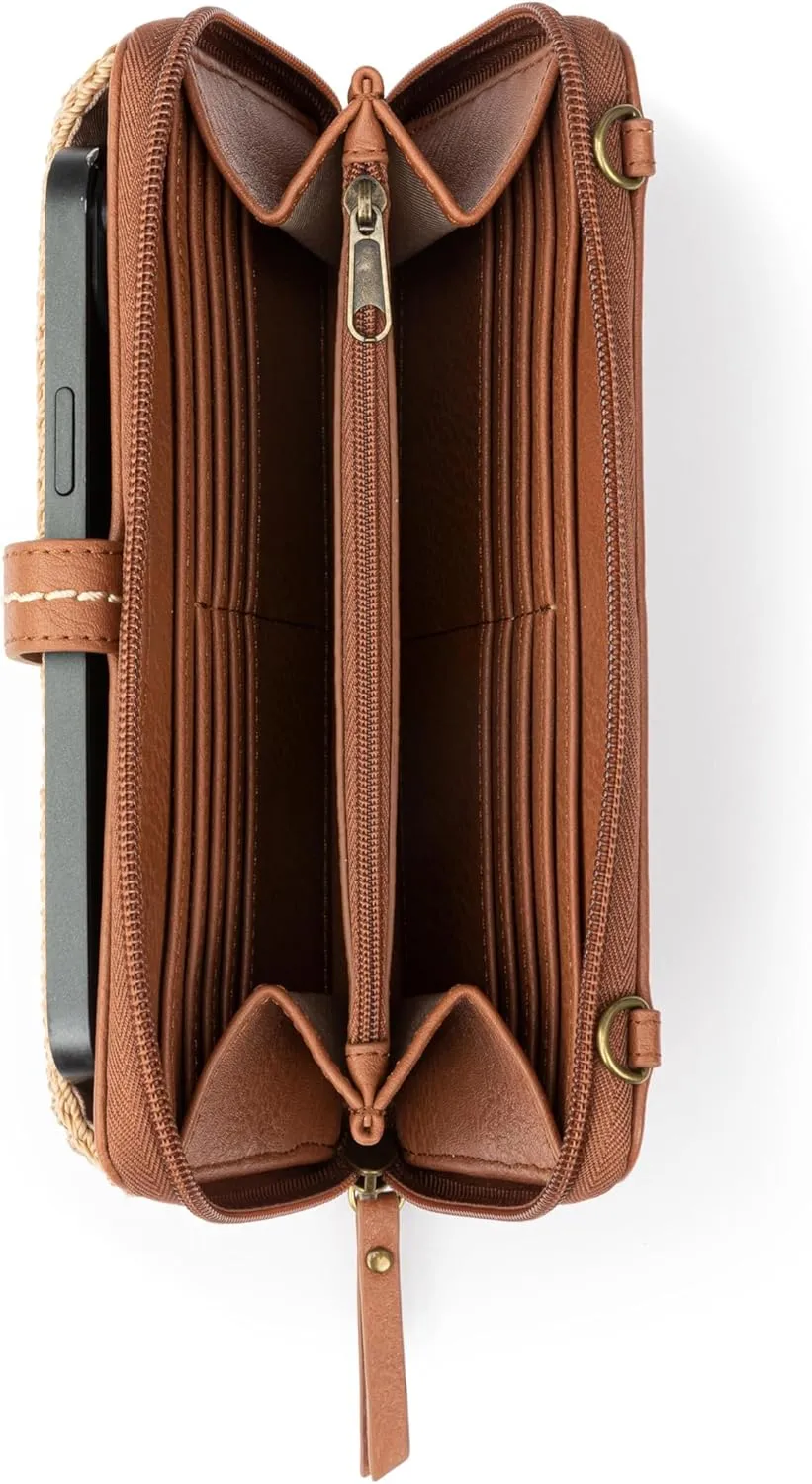 The Sak Iris Smartphone Crossbody Purse - Women's Cellphone Bag & Wallet For Everyday - Convertible Wristlet With Zipper