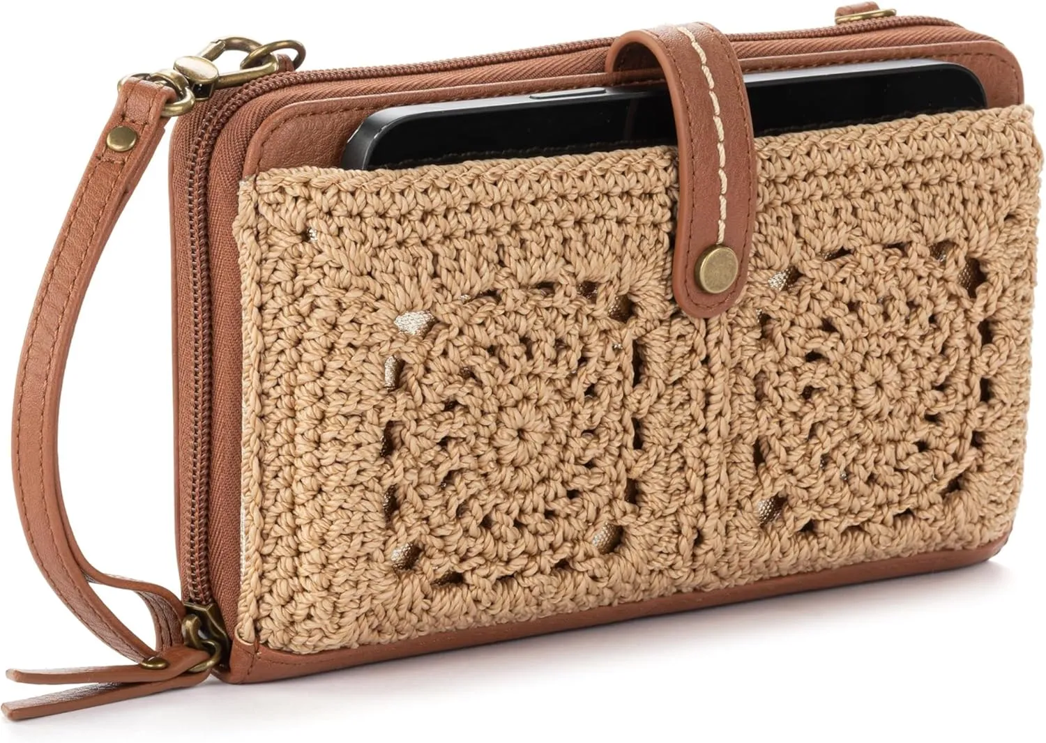 The Sak Iris Smartphone Crossbody Purse - Women's Cellphone Bag & Wallet For Everyday - Convertible Wristlet With Zipper