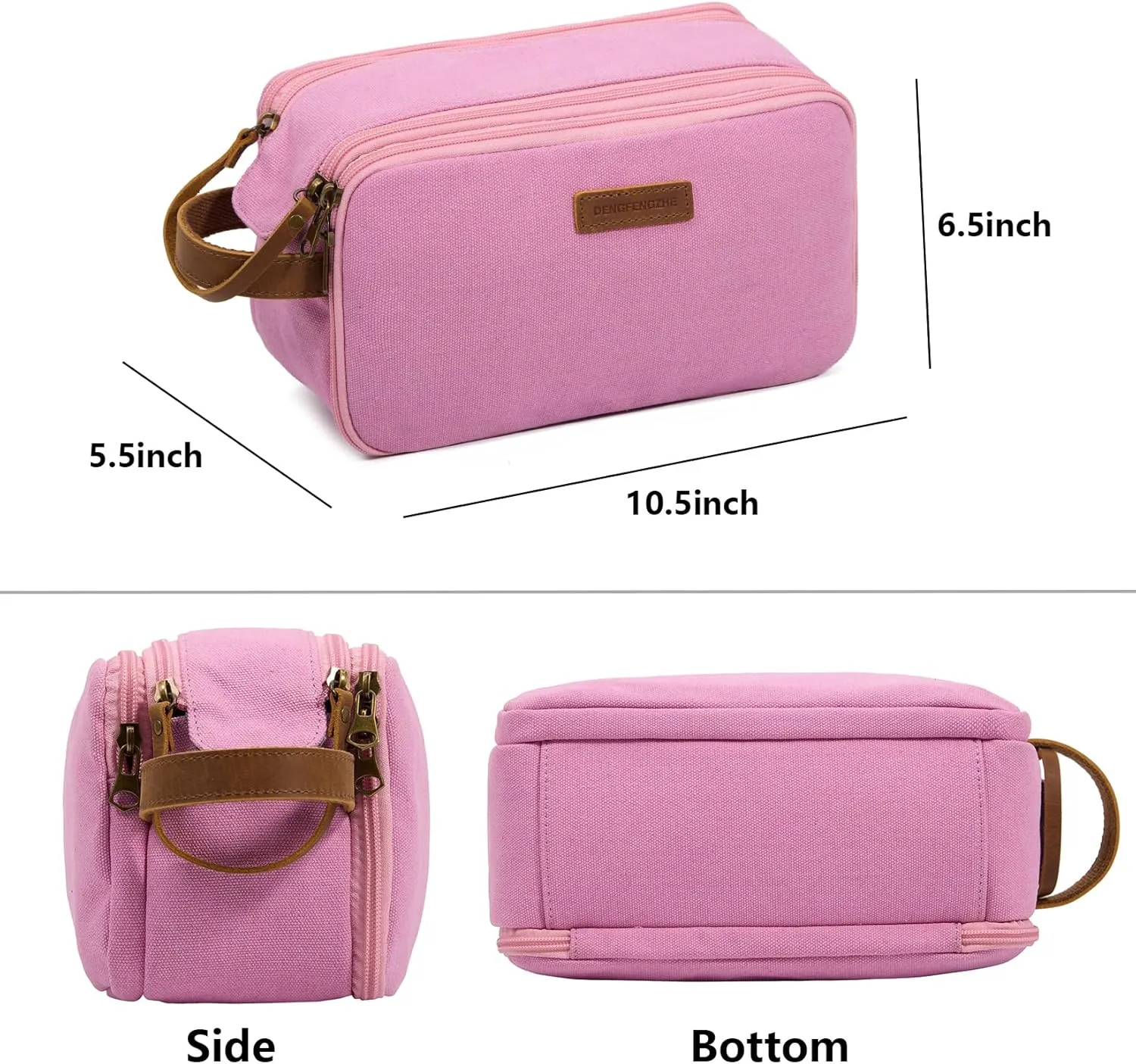 Toiletry Bag for Women, Cosmetic Makeup Bag Organizer Travel Bag for Toiletries, Dopp Kit Large Capacity Water Resistant Shaving Bag for Accessories