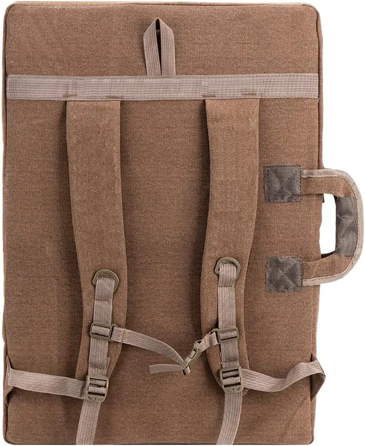 TRANSON Art Portfolio Case Artist Backpack Canvas Bag Large 26 x 19.5