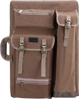 TRANSON Art Portfolio Case Artist Backpack Canvas Bag Large 26 x 19.5