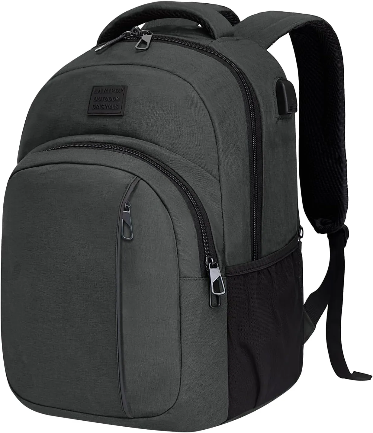 Travel Laptop Backpack,15.6 Inch Business Laptop backpack for Men Women with USB Charging Port,Water-Resistant Laptopack Weekender Daypack for Work College Computer